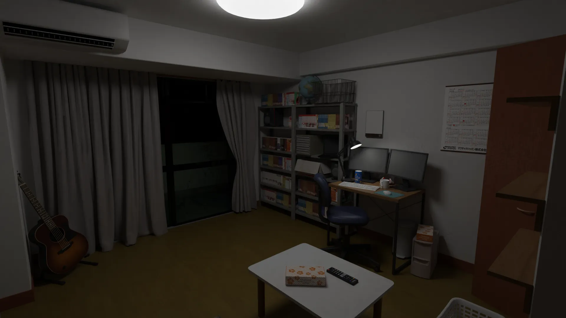 暗い部屋